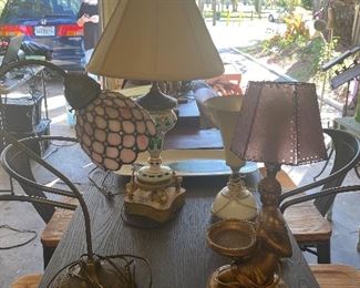 Indonesian Lady Lamp Universal Statuary 12"