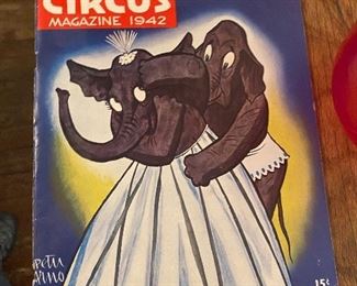 Ringling Bros Barnum & Bailey Circus Magazine 1942 Peter Arno's Original Circus Drawings