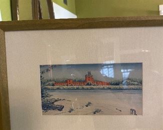 Original watercolor, William Patton Brown- Ritz Carlton Longboat Key