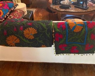 Suzani linen and Uzbekistan covers