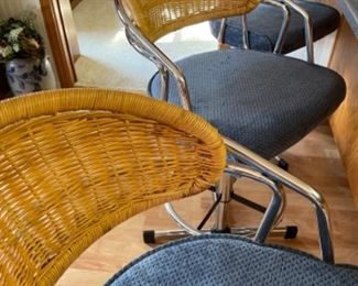 There are SIX (6) of these nice quality swivel bar stools $100 EACH 