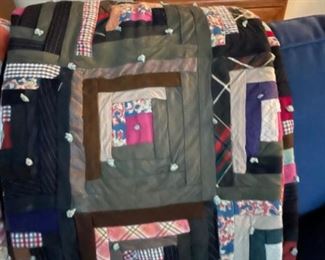 Added Lincoln log quilt