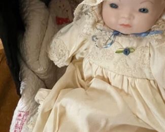 Doll and quilt