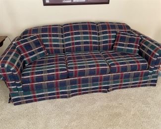 Nice plaid sofa. Good condition.  