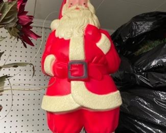 Vintage smaller plastic lighted Santa 