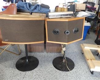Pair of Bose 901 Series V Speakers with Tulip Stands and 901 Series V Active Equalizer