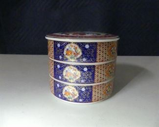 Vintage UC&GC (formerly Ucagco) Japan Imari 3-Tier Bowl with Lid