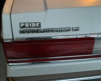 1989 Mercury Grand Marquis 110015 miles one owner Garaged $2500 as is where is