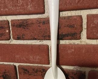 Metal & enamel spoon. Portland light house