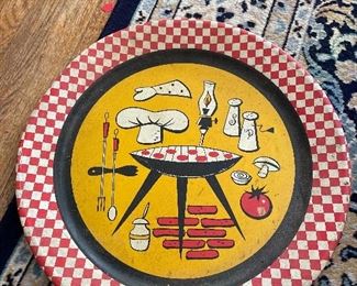 Vtg serving tin