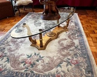 GLASS TOP COFFEE TABLES