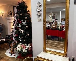 Call framed pier mirror