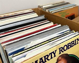 Couple boxes of records