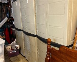 Plastic storage cabinets