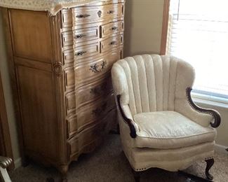 Vintage Metz furniture tall chest $95