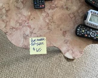 Italian provincial marble top tables