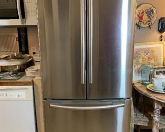 Samsung French Door Refrigerator with the freezer below. 