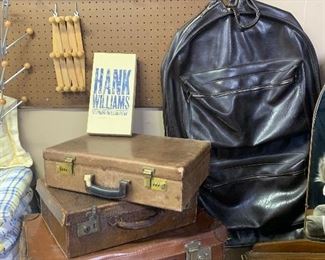 Vintage cases and CDs by Hank Williams