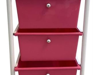 Pink Metal Drawers
