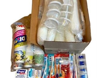Toothbrushes and Paper Med Cups