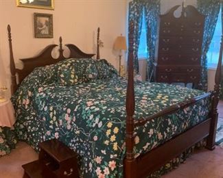 35-2:  $2,750 - 7 pc Jamestown Sterling Bedroom Suite.  Price is for entire suite:  Excellent condition.  1-Queen Bed, 2-Steps, 3-High Boy Chest of Drawers (this separates into 2 pieces), 4 + 5-Chest of Drawers (there are two of these), 6-Dressing Table, 7-Chair.     Would prefer to keep this set together.   