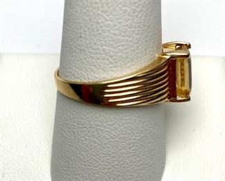Gold 10K Citrine Ring