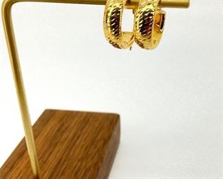 Gold 18K Hoop Earrings