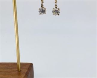 Gold Plated Silver Iolite Earrings