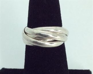 Silver Interlocking Rings