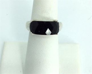 Silver Onyx Ring