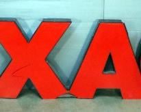 TEXACO Lighted Letter Sign With Metal Frame & Plastic Fronts