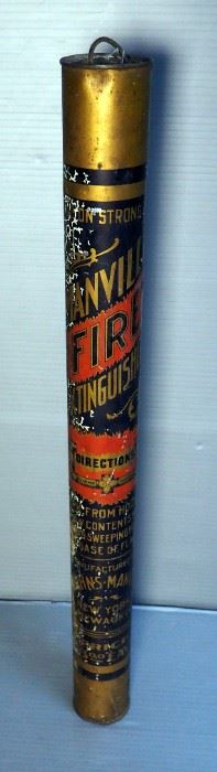 Antique Manville Fire Extinguisher, Unopened , 22" Long