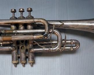 1920s Henri Gautier Virtuoso Trumpet With Carrying Case