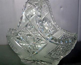 Cut Crystal Basket, Jewelry Boxes, Salt And Pepper Shakers, Bud Vase And More, Total Qty 9