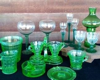 08 Green Glassware