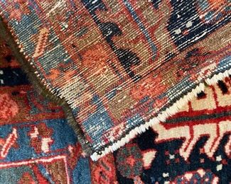 Back of Serapi-Heriz rug.