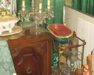 Brass & Glass Bar Cart and so much more