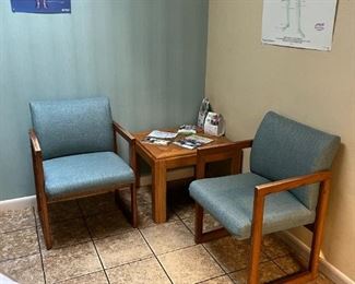 Many waiting room/exam room tables and chairs $25 each