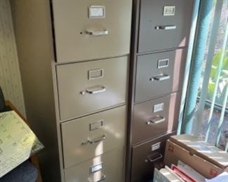 2 tall metal filing cabinets $20 each