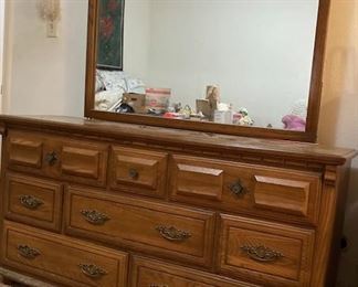 Vintage Dresser and Mirror.