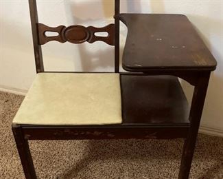 Antique Telephone Desk.