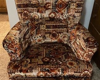 Vintage Upholstered Arm Chair.