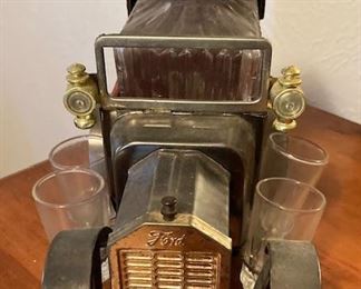 Vintage Model T Collector Decanter Set.
