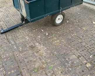 Lawn Trailer w/ Dump Feature. Total L 79". Payload 56" x 34".
