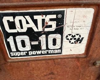 Coats 10-10 Tire Machine.