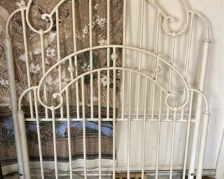Iron Twin Bed Headboard and Footboard.