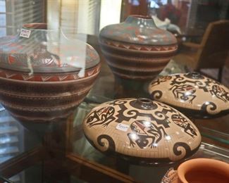 Pottery including Najavo & Zuni.