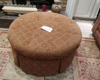 Ottoman on casters.