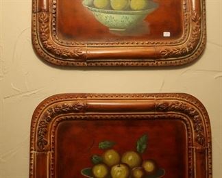 Pictures of fruit in a bowl.