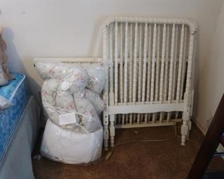Antique Jenny Lind crib.